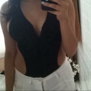 One piece swimsuit black